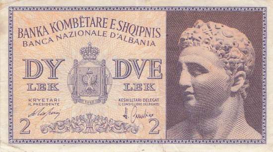 Albanien 2 Lek 1940 p.9